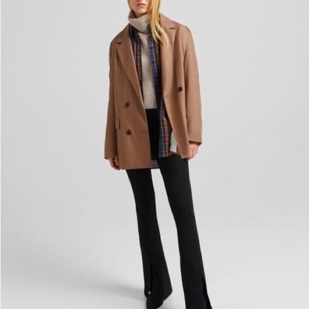 Bershka tan blazer